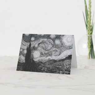 Starry Night I Vincent Van Gogh Cartes pliées