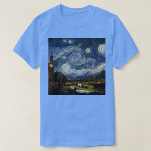 Starry Night John Constable Premium T-shirt (Design devant)