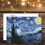 Starry Night Landcape Vincent van Gogh Carte posta<br><div class="desc">Une carte postale d'art avec Starry Night (1889), une peinture à l'huile post-impressionniste de Vincent van Gogh (1853-1890). Un tableau représentant la vue depuis la chambre de Van Gogh au sanitorium de Saint-Rémy-de-Provence, sud de la France. La Nuit étoilée de Vincent van Gogh est l'une des peintures les plus célèbres...</div>