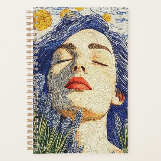 Starry Night Lavender Dream Femme Texturée (Devant)