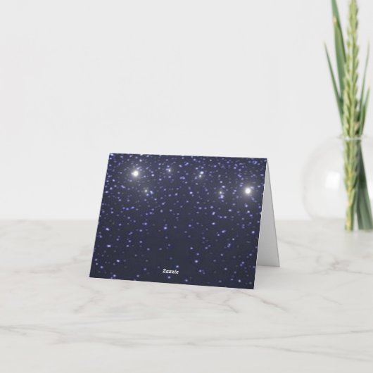 Starry Night Mariage Merci Cartes (Dos)