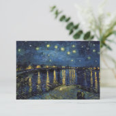 Starry Night on the Rhone Art Invitation – Van Gog (Debout devant)