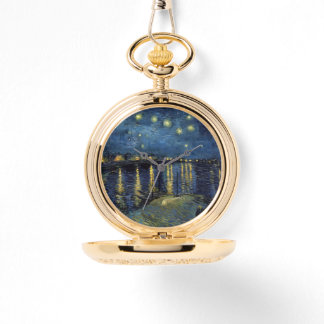Starry Night on the Rhone Pocket Watch – Van Gogh  Horloge
