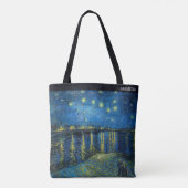 Starry Night Over the Rhone by Van Gogh – Custom Draagtas (Achterkant)