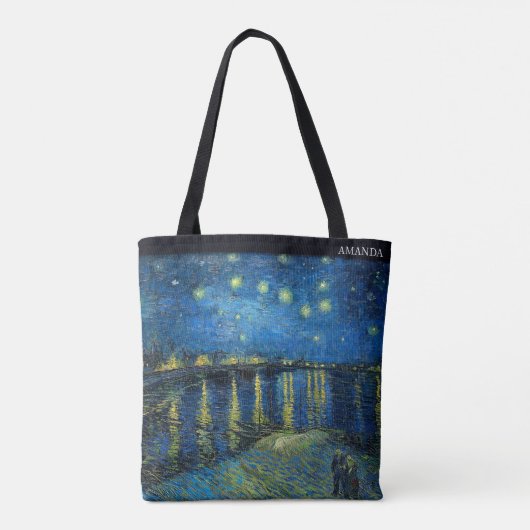 Starry Night Over the Rhone by Van Gogh – Custom Draagtas (Achterkant)