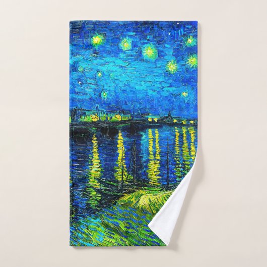 Starry Night Over the Rhone par Vincent Van Gogh (Serviette à main)