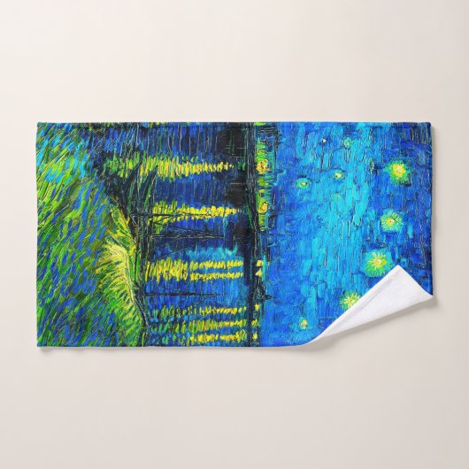 Starry Night Over the Rhone par Vincent Van Gogh (Serviette à main)