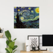 Starry Night Painting by van Gogh Poster (Thuiskantoor)
