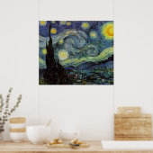 Starry Night Painting by van Gogh Poster (Keuken)