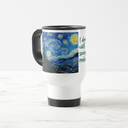 Starry Night, par Vincent van Gogh Travel Mug (Devant gauche)