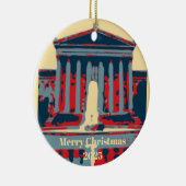 Starry Night Philadelphia, edit text Keramisch Ornament (Rechts)