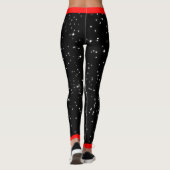 Starry Night Red Hearts Leggings noirs (coutume.) (Dos)