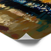 Starry Night Rhone After Van Gogh Poster (Hoek)