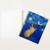 Starry Night Siamese Cat Moon  (Devant avec enveloppe)