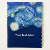 Starry Night Siamese Cat Moon  Planner (Achterkant)