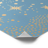 Starry Night Sky Celestial Mariage Affiche de bien (Coin)