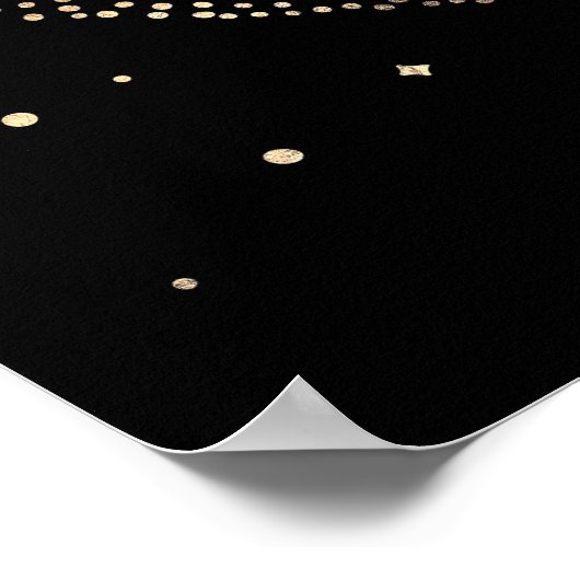 Starry Night Sky Celestial Mariage Affiche de bien (Coin)