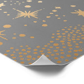 Starry Night Sky Celestial Mariage Affiche de bien (Coin)