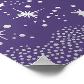 Starry Night Sky Celestial Mariage Affiche de bien (Coin)