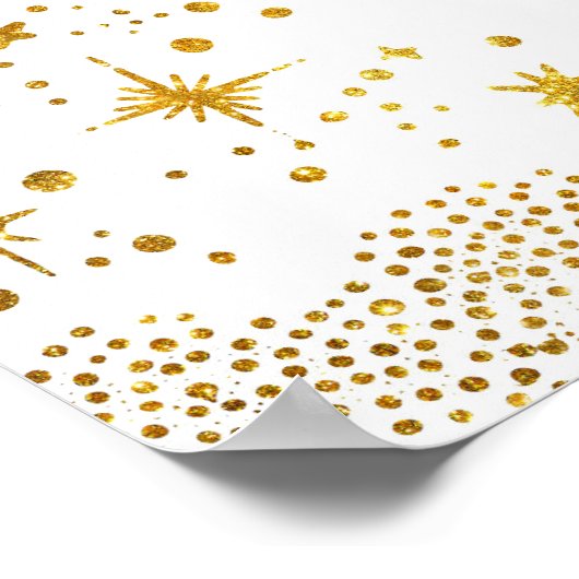 Starry Night Sky Celestial Mariage Affiche de bien (Coin)