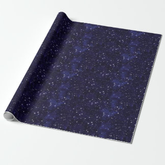 Starry Night Sky Grid Cadeaupapier