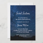 Starry Night Sweet sixteen Boys invitation de nuit (Devant)