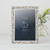 Starry Night the SAVE THE DATE Carte Mariage (Debout devant)