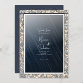 Starry Night the SAVE THE DATE Carte Mariage (Devant / Derrière)