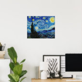 Starry Night Van Gogh Art Imprimer Poster (Bureau à domicile)