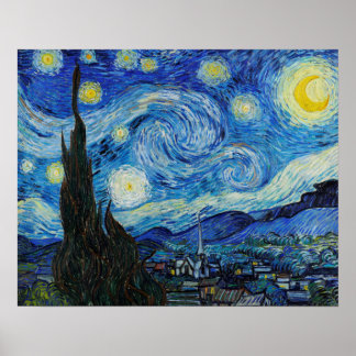 Starry Night Van Gogh Art Imprimer Poster