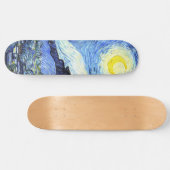 Starry Night Van Gogh Impressionism Skateboard (Horz)
