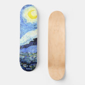 Starry Night Van Gogh Impressionism Skateboard (Recto)
