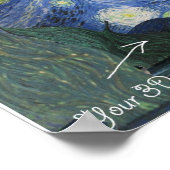 Starry Night Van Gogh Papercraft Poster Imprimer (Coin)