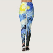 Starry Night Van Gogh sur tous les leggings imprim (Dos)