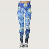 Starry Night Van Gogh sur tous les leggings imprim (Devant)