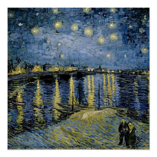 Starry Night Vincent van Gogh Poster (Devant)