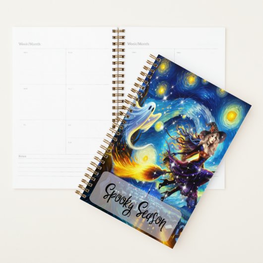 Starry Night Witchy Halloween Design (Devant avec enveloppe)