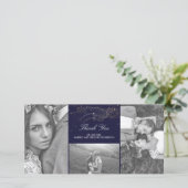 Starry Nights Marine et Gold Mariage Merci (Debout devant)