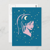 Starry nite briefkaart (Voorkant / Achterkant)