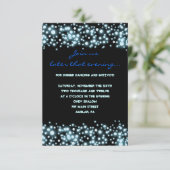 STARRY NUIT Bar Bat mitzvah réception carte (Debout devant)