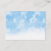 Starry over de Moon Blue Gold Diaper Raffle Informatiekaartje (Achterkant)