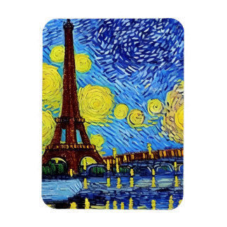 Starry Paris Night Magneet