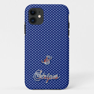 Starry Pattern Stars and Stripes Funny iPhone 11 Hoesje