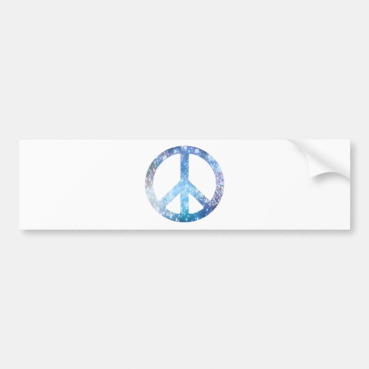Starry Peace Sign Bumpersticker (Voorkant)