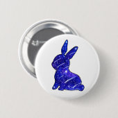 Starry Rabbit Cute Bunny Ronde Button 5,7 Cm (Voorkant /achterkant)