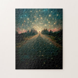 Starry Road Fantasy Landscape Sci-Fi Legpuzzel