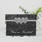 Starry Romance Witte Set Kaart (Staand voorkant)