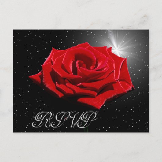 Starry Romantic Night Briefkaart (Voorkant)