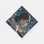 Starry Serenity Smile Servet (Hoek)