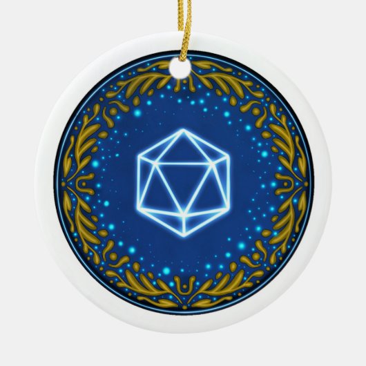 Starry Skies D20 Ornament (Voorkant)